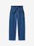 Denim trouser with belt brut denim 