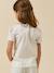 T-shirt with fancy collar in organic cotton light pink 