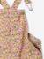 Floral short dungaree playsuit for girls multicoloured 