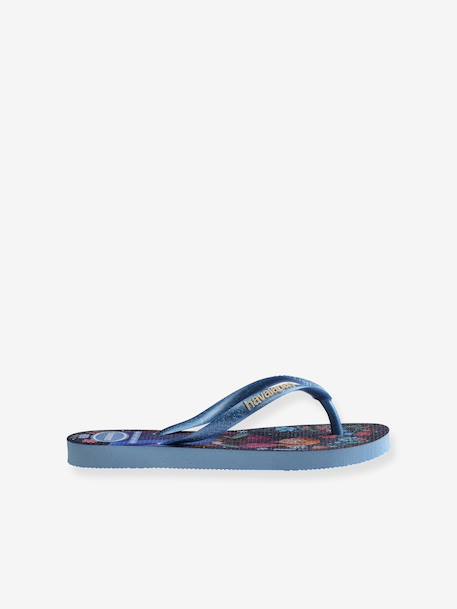 Disney princess flip-flops navy blue+rose 