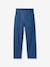 Denim trouser with belt brut denim 