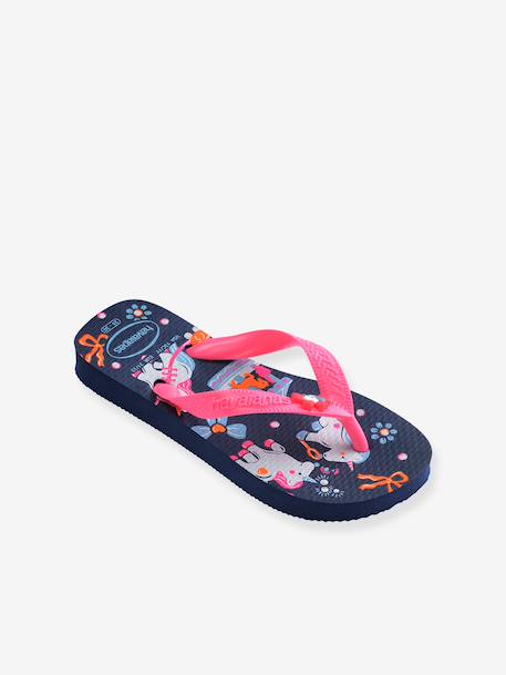 Fancy flip-flops for children navy blue 