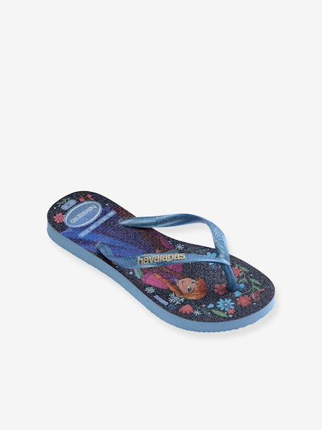 Disney princess flip-flops navy blue+rose 