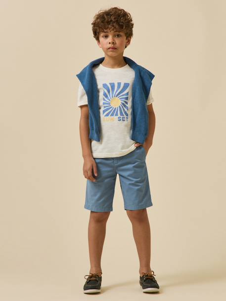 Boy's chino shorts blue 