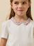 T-shirt with fancy collar in organic cotton light pink 