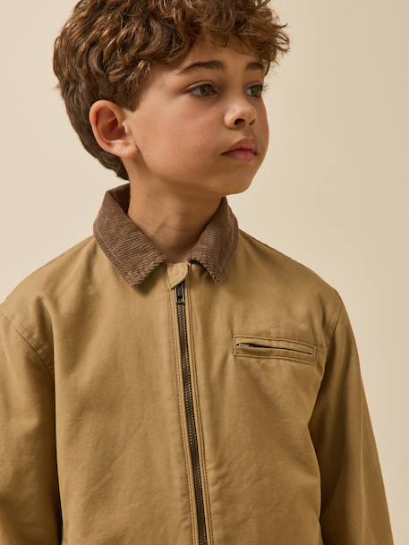 Twill jacket caramel 