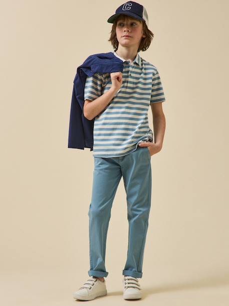 Chino trousers slate blue 