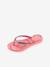 Glitter flip-flops rose 