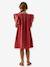 Embroidered long dress pomegranate 