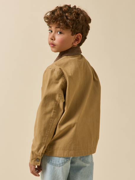 Twill jacket caramel 