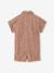 Girls' cotton twill playsuit beige 
