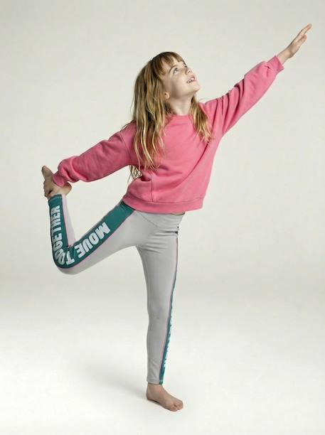 Girls' sweatshirt and leggings set marl grey 