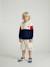 Bermuda Shorts for Boys ecru+medium blue 
