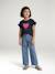 Girls’ Wide-Leg Denim Trousers medium blue 