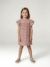 Cotton Gauze Dress with Floral Print, for Girls beige+pale pink+printed beige+rose+vanilla 