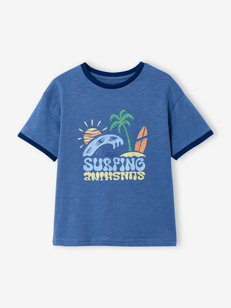 Short-sleeved t-shirt for boys blue 