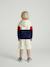 Bermuda Shorts for Boys ecru+medium blue 