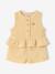 Set of top and short pale yellow 