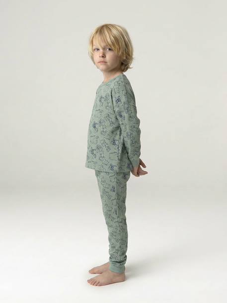 Boy's jungle pyjamas sage green 