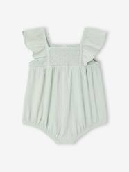 -Baby girl sleepsuit in organic cotton