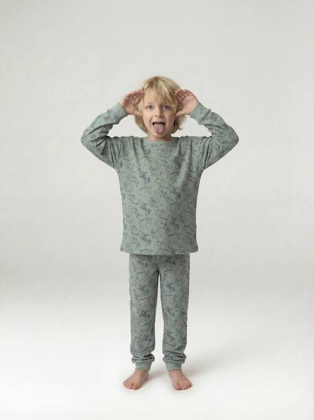 Boy's jungle pyjamas sage green 