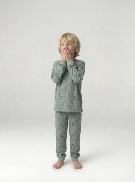 Boy's jungle pyjamas sage green 