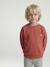 Long Sleeve Sweatshirt with Round Neckline for Boys dusky pink+pastel yellow 