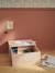 Activity table with storage chest beige+rose 