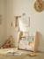 Textile and wood book storage printed white 