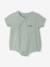 Pack of 2 customisable baby playsuits sage green 