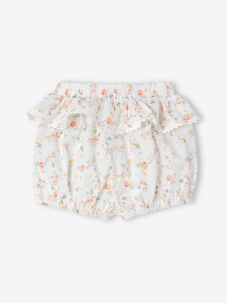 Pack of 2 cotton baby girl bloomer shorts clay beige 