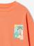 Round-neck long-sleeved sweatshirt for boys aqua green+mango+pale yellow 