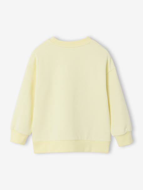 Round-neck long-sleeved sweatshirt for boys aqua green+mango+pale yellow 