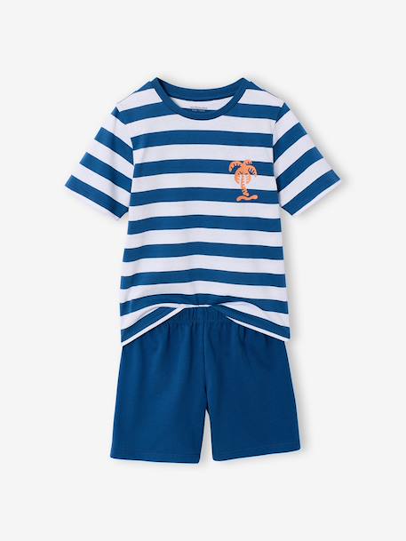 Pack of 2 striped pyjama shorts blue 