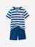 Pack of 2 striped pyjama shorts blue 