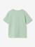 Boys' sparkly space print T-shirt almond green+night blue 