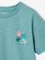 Boys' back print maxi T-shirt ecru+sage green 
