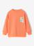 Round-neck long-sleeved sweatshirt for boys aqua green+mango+pale yellow 