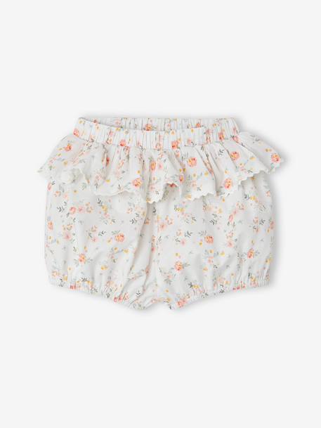 Pack of 2 cotton baby girl bloomer shorts clay beige 