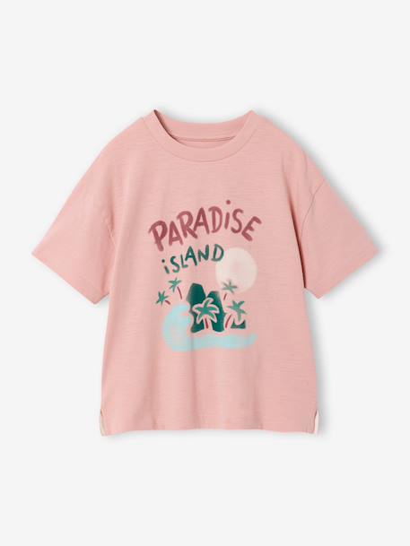 Short-sleeved T-shirt old rose 