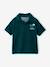Boys' short-sleeved polo shirt fir green 