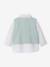 Set: shirt, cardigan and bow tie for babies sage green 
