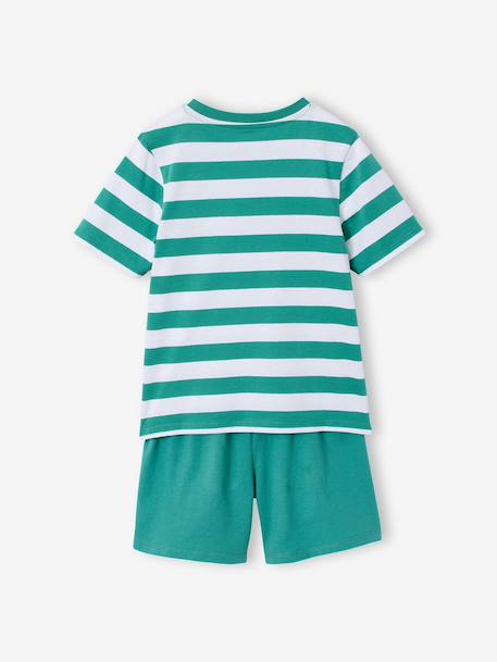 Pack of 2 striped pyjama shorts blue 