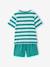 Pack of 2 striped pyjama shorts blue 