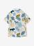 Short-sleeved shirt for boys printed white 