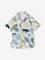 Short-sleeved shirt for boys printed white 
