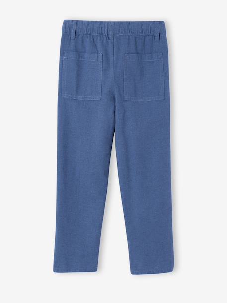 Lightweight fine trousers for boys blue 