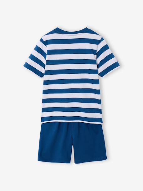 Pack of 2 striped pyjama shorts blue 
