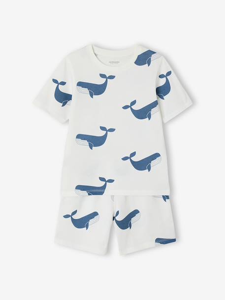 Pack of 2 boys' pyjamas shorts blue 