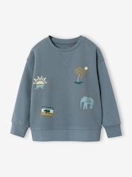 Round-neck long-sleeved sweatshirt for boys